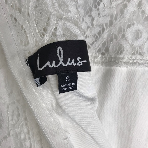 Lulu’s | Women’s White Lace Dress Size Small - Picture 9 of 14